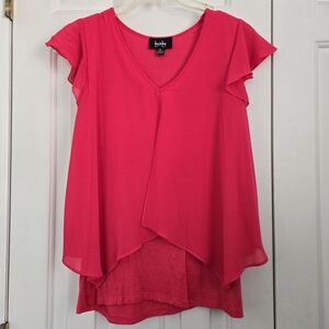 Women's Pink Layered Top - size XS